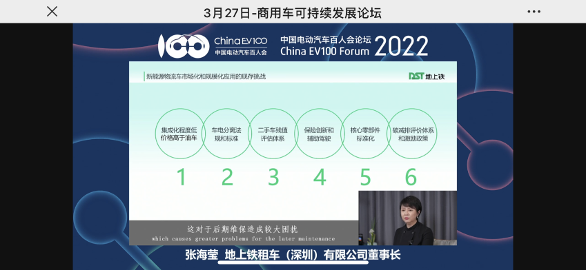 電動汽車百人會 地上鐵數字化運營助力雙碳戰略和產業發展加速