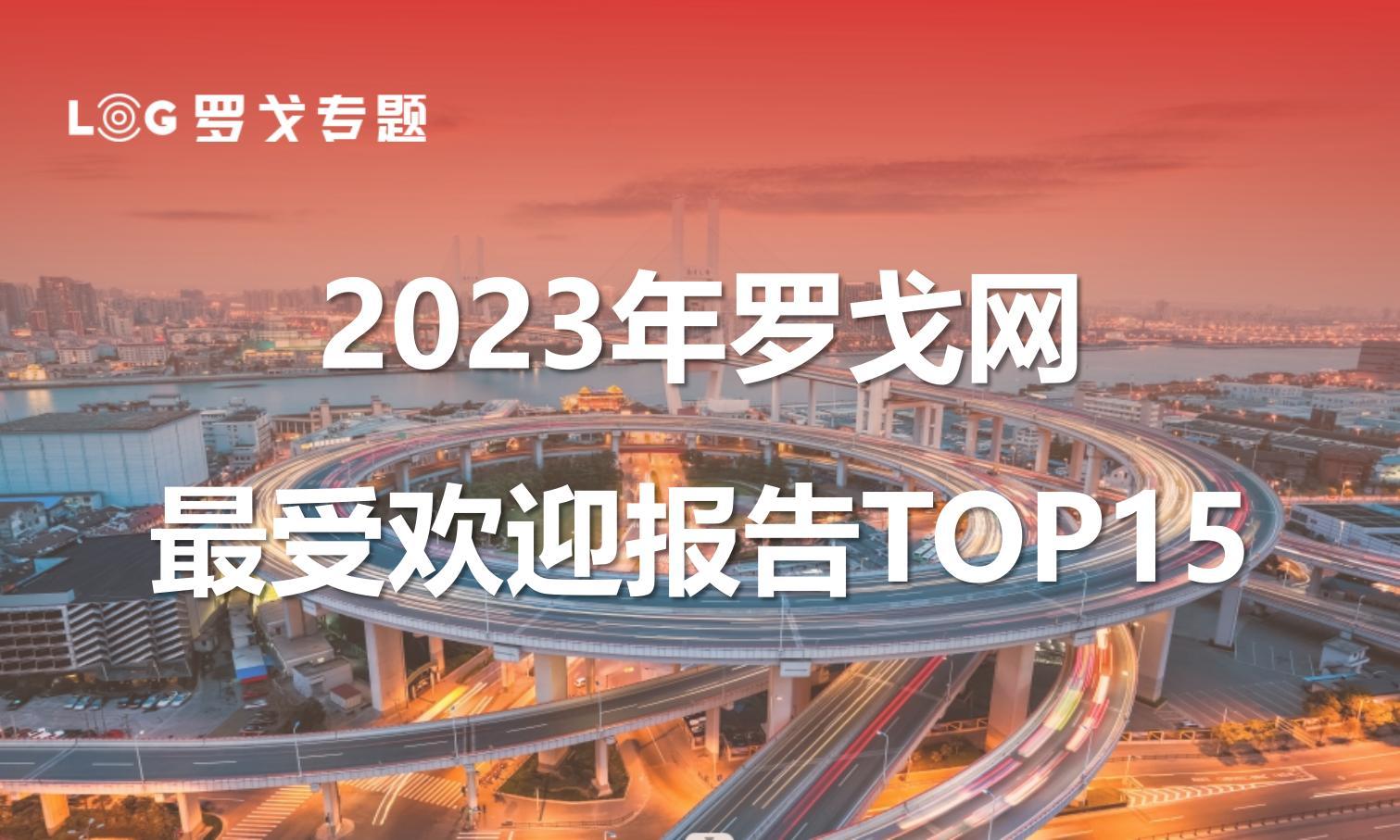 2023年罗戈网最受欢迎报告TOP15