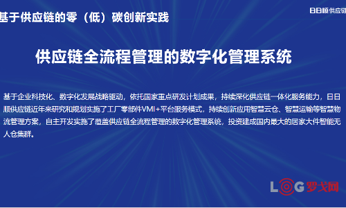 2024 LOG低碳供应链物流 杰出贡献奖——日日顺供应链科技股份有限公司