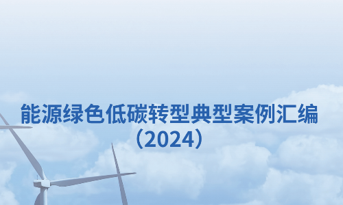2024能源绿色低碳转型典型案例汇编