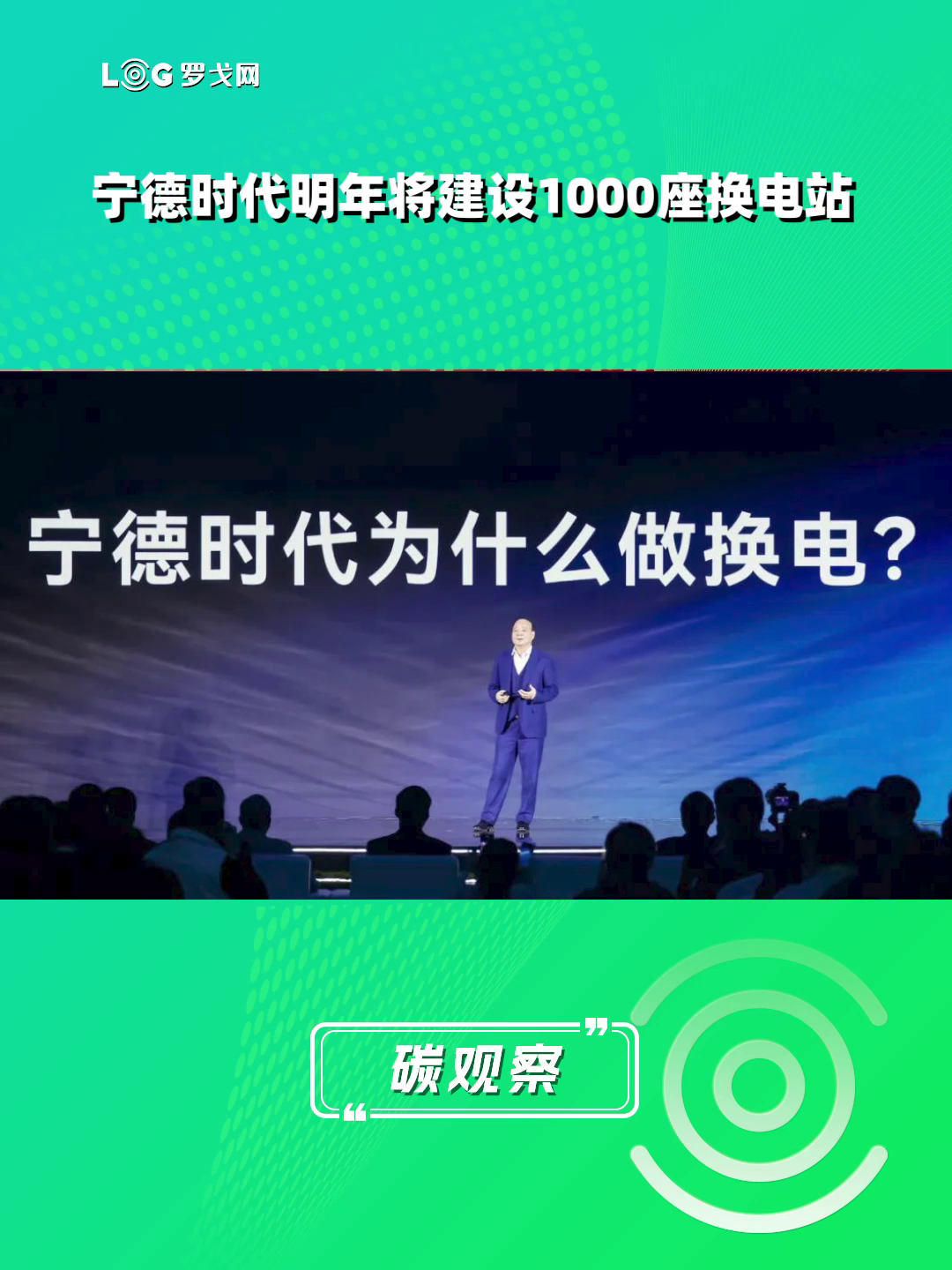 宁德时代明年将建设1000座换电站