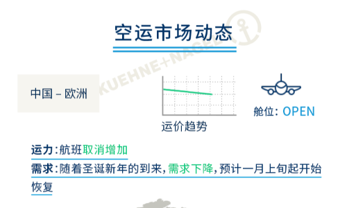 全球空运市场动态（十二月中旬至十二月下旬）